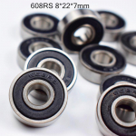 608RS guolis 10 vnt 8*22*7(mm) chromo plieno guma Užsandarinta
