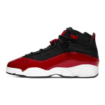 Air Jordan 6 Rings GS Fitness Red Vaiki&scaron;ki sportbačiai Juodi Balti 323419-060 35.5