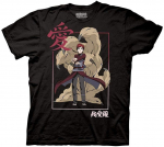 Ripple Junction Naruto Shippuden Gaara Kanji įrėminti unisex mar&scaron;kinėliai S