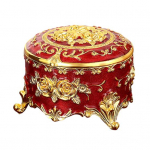 Papuo&scaron;alų dėžutė Vintage Storage Daugkartinio naudojimo unikalus rožių ra&scaron;tų organizatorius miegamajam