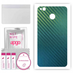 Apgo apsauginis odos lipdukas nugarai, suderinamas su Xiaomi Redmi 4 (4X), Apvyniojama plėvelė, folija, vinilas &ndash; anglies chameleonas CAKA1