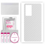 apgo Protective Skin Sticker for the back compatible with Vivo IQOO 9 India, Wrap Film, Foil, Vinyl - Pattern Transparent Carbon