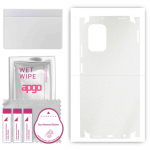 apgo Protective Skin Sticker for the back+sides compatible with Xiaomi Poco M5s, Full Wrap Film, Foil, Vinyl - Pattern Matte Transparent