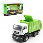 1/50 &Scaron;iuk&scaron;liavežio žaislai Lydinio liejiniai automobiliai &Scaron;iuk&scaron;liavežis su &scaron;viesa ir garsu Perdirbtų sunkvežimių žaislas berniukams 1/50-Size:16*7.5*5.5cm balta/žalia