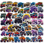 10/30/50 vnt Monster Truck animacinių filmų automobilių lipdukai pasidaryk pats ne&scaron;iojamiesiems kompiuteriams bagažo riedlentės grafičių lipdukai Linksmi žaislai vaikams Dovana 10pcs