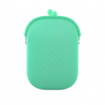 Ne&scaron;iojamas daugkartinio naudojimo laikymo mai&scaron;elis, silikoninis maisto &scaron;aldiklio užsegamas nepralaidus indas žalia