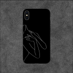 &bdquo;Art Simple Kiss Rose Sex Girl Body&ldquo; telefono dėklas, skirtas &bdquo;iPhone 11 12 Mini 13 14 Pro XS Max X 8 7 6s Plus SE XR Shell&ldquo; iPhoneXR