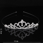 Vogue Tiaras plaukų juosta Vestuvių vakarėliui Plaukų aksesuarai Karūnos galvos juosta vaikams Princess Crystal 1PC Vestuvių mergaičių 6