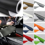 Automobilio stilius 3D anglies pluo&scaron;to vinilo plėvelė labai blizgi apvyniojama motociklo automobilio vandeniui atsparių lipdukų priedai 127x50cm oranžinė
