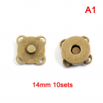 10 rinkinių 14 mm/18 mm metaliniai magnetiniai mygtukai Krep&scaron;iai slyvų žiedai magnetiniai automatiniai adsorbcijos sagtys &bdquo;pasidaryk pats&ldquo; drabužiai, užsegami piniginės mygtukai 14mm