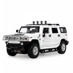 1/24 Hummer H2 lydinio automobilio modelis Metaliniai žaisliniai transporto priemonės Didelė simuliacija Garsas &Scaron;viesa Kolekcija Vaikams I&scaron;skirtinės gimtadienio dovanos balta