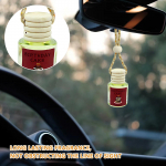Automobilyje montuojamas aromaterapinis stiklinis buteliukas, aromaterapinis galinio vaizdo veidrodinis kvepalų pakabukas, automobilio reikmenys, namų aromaterapija 8 ml One Size