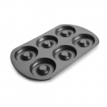 Kepimo forma - Ibili - 827300 - Juoda - Skersmuo 8 cm - 6 formelės viename lape