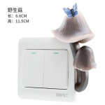 3D Creative Resin Switch lipdukai Dekoratyviniai sienų lipdukai &Scaron;viesūs Prabangūs Svetainės Miegamojo Ki&scaron;tukiniai lizdai Sienos Apsauginis Uždangalas Gėlės