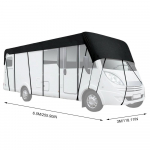 Vandeniui atsparūs 210D Oxford audinio RV dangčiai 6,5x3 M RV stogo dangčiai nuo saulės Caravan stogo stogo brezentas