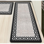 Virtuvės grindų kilimėlis, sutir&scaron;tintas PVC, atsparus nuovargiui, dvigubo rėmo kilimėlis, atsparus vandeniui, alyvai ir neslystantis oda 44*180*1CM