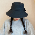 Skrybėlė nuo saulės su dideliais kra&scaron;tais Vienspalvė Moteri&scaron;ka žvejo kepurė Hepburn Style Apsauginė nuo saulės Kepurė nuo saulės One Size rožinė