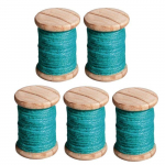 5 ficelles 5 m - bleu turquoise