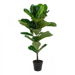 Namas &Scaron;iaurės &scaron;alių dirbtinis medis Ficus lyrata 100 cm žalia 442779