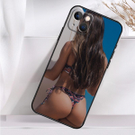 Egzoti&scaron;kas Seksualios Užpakaliuko Bikini Merginos Telefono Dėklas iPhone 16 15 14 13 12 11 Pro Max Mini X XR XS Max 7 8 Plus Galinis Dangtelis iPhone 14 Plus