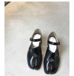 Migua M6 Magee Tabi suskeldintos kryžminės juostelės Mary Jane sandalai moterims 38 juoda