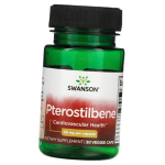Pterostilbenas, Pterostilbene 50, Swanson 30 daržovių kapsulių (70280035) 30vcaps