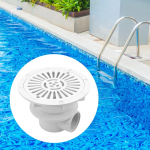 Swimming Pool Main Drain Cover White Easy Installation Floor 2 in Internal Thread Professional