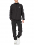 Adidas Austas Sportinis Kostiumas XO Vyri&scaron;kas 3 Juostelių Rinkinys, Vir&scaron;us Juodas/Baltas, Kelnės Juodos/Baltos (GK9950)