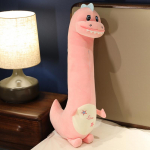 Didelis Kawaii Dinzauras Pliu&scaron;inis Žaislas Mink&scaron;tas Kim&scaron;tas Animacinis Gyvūnas Dinzauras Lėlė Merginos Miego Pagalvė Kūdikio Vaikų Gimtadienio Dovana 80cm rožinė