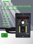 I&scaron;manus UX-52 variklio greičio reguliatorius su skaitmeniniu ekranu, 220V pavarų dėžės variklis, US-52 greičio valdymo jungiklis, 6W-250W 6W - Type C Interface