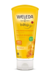 WELEDA Calendula Baby Wash Kūno prausiklis kūdikiams ir jautriai odai &Scaron;velnus žolelių natūralios kilmės ekologi&scaron;kas [Oficialus] & &Scaron;ampūnas, 200 ml, Oda, Kvapas,