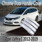 Opel Vauxhall Zafira C Tourer Present 2012~ Stiliaus Lipdukai Dekoracija Chromuotos Durų Rankenos Dangtelis Modifikacija Automobilis for 4 Door