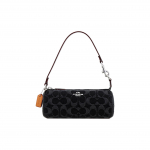 Coach Signature Džinsinis Cilindrinis Mai&scaron;elis Ant Peties Kasdienis CP258-SVBK Basic Set (Bag+Dust Bag)