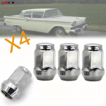 4X automobilių plieninės rato kai&scaron;čio veržlės 1/2 -20 60 laipsnių kūginiai varžtai 32 mm SW19, skirti Jeep Liberty Grand Cherokee Dodge Nitro sunkvežimių dalims
