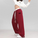 Moteri&scaron;kos senovinės sportinės kelnės Laisvalaikio korėjieti&scaron;ko stiliaus para&scaron;iutinio stiliaus kelnės Hiphopo kratinys bėgikai Streetwear Kpop kelnės M white