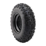 13x5 6 13x5.00 6 Padanga 4 sluoksnių bekamerė 3 varžtų 6 colių guminė padanga su ratlankiu ATV Quad Off Road Go Kart Golfo vežimėlis Mini black