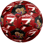 Ronaldo Palikimas Futbolo Kamuolys Dydis 5 Ma&scaron;ininio Siuvimo Futbolo Kamuolys Patalpų/Lauko Treniruotėms ir Varžyboms Sporto Entuziastų Dovanos zq black