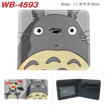 Mano kaimynas Totoro Monetinė Didelės talpos Pilnakolorė spauda Trumpas kortelių laikiklis Anime piniginė Odinė piniginė Dovana 1 vnt. Folding