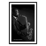 Les Tr&eacute;sors De Lily [Q9686] - Toile cr&eacute;ateur 'Jazz' noir (La musique avant tout - saxo) - 60x40 cm