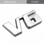 Modifikuotos raidės V6 V8 5.7 4WD AWD VXR VXL TXL Limited Metalinis automobilio lipdukas, tinkantis visiems automobiliams V6-A
