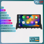 Hizpo 8GB+128GB 9'' 2Din Android 12 DSP RDS automobilinio radijo multimedijos vaizdo grotuvas, skirtas Mercedes Benz C-Class 3 W204 S204 2006-2011 SWC GPS Carplay 4G HC2CP 4Core 2G 32G