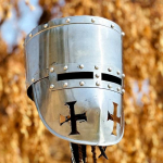 Tamplierių &scaron;almas Viduramžių kryžiuočių &scaron;almas riterio &scaron;almas Viduramžių &scaron;arvų &scaron;almas Sidabrinės apdailos Cosplay &scaron;almas Geriausia dovana