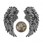 Premium Wall Art Decor Iron Art Puikus poliruotas dekoratyvinis 40cm With Light
