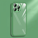 Smūgiams atsparus saldainių spalvos dėklas Samsung Galaxy S23 Ultra S22 PIus S21 S20 FE A54 A34 A24 A14 A04S A05s A73 A53 A33 A23 skaidrus dangtelis Galaxy S23 žalia