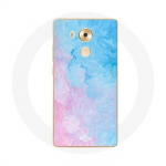 Coque pour Huawei Mate 8 Fond bleu rose