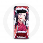 Coque pour Samsung Galaxy S10 Anime Demon Slayer Kamado Nezuko Le jour de No&euml;l 2023 - Maniacase