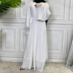 Dubajus Abaya &scaron;ifono madingi megztiniai, musulmonai moterims, kuklus chalatas Turkija kaftanas ramadanas arabi&scaron;ki islami&scaron;ki drabužiai M