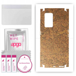 apgo Protective Skin Sticker for the back+sides compatible with Realme GT Neo2, Full Wrap Film, Foil, Vinyl - Pattern Rusty Copper