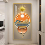 Abstraktus prabangus aukso drobės paveikslas, turtingas medžio &scaron;viesa siena Art Elnių plakatai ir spaudiniai gyvenamojo kambario verandos koridoriaus dekoravimui 20x40cm Unframed gintaras