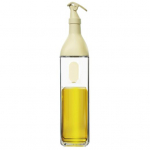 500 ml skaidraus stiklo aliejaus butelis, nepralaidus prieskonių laikymo buteliukas kepimo prieskonių aliejus sojų padažas, stiklainis acto puodo dozatorius 500ML juoda